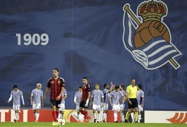 Juanmi, De la Bella y Bautista hicieron los tantos del equipo de Eusebio. Juanmi, De la Bella y Bautista hicieron los tantos del equipo de Eusebio.
