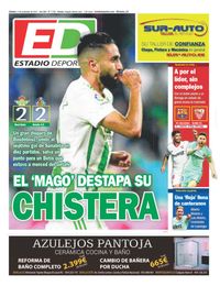 La portada de ESTADIO Deportivo del sábado La portada de ESTADIO Deportivo del sábado