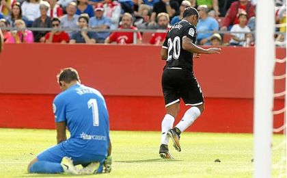 Muriel marcó la última diana a domicilio de Liga, ante Girona Muriel marcó la última diana a domicilio de Liga, ante Girona