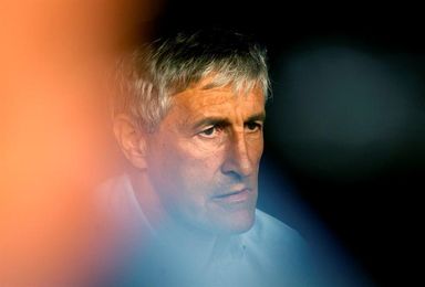 Quique Setién, quince días para recuperar solvencia, impronta y efectivos Quique Setién, quince días para recuperar solvencia, impronta y efectivos