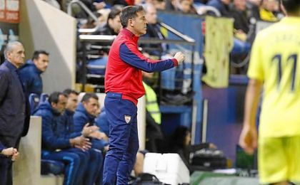 Berizzo, en la banda del Estadio de la Cerámica. Berizzo, en la banda del Estadio de la Cerámica.