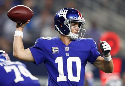 Eli Manning verá rota su racha de partidos seguidos con los Giants Eli Manning verá rota su racha de partidos seguidos con los Giants