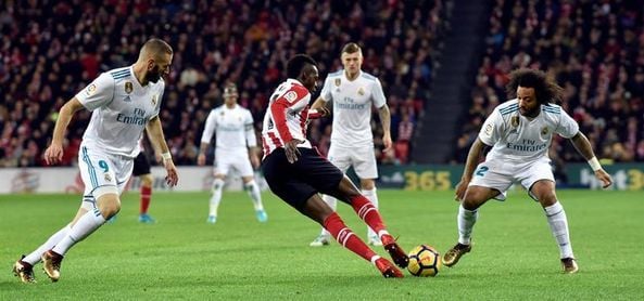 Athletic y Real Madrid empatan sin goles al descanso en San Mamé Athletic y Real Madrid empatan sin goles al descanso en San Mamé