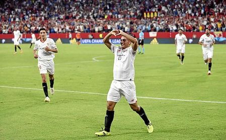 Ben Yedder ha firmado seis goles con 12 disparos. Ben Yedder ha firmado seis goles con 12 disparos.
