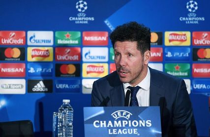 Simeone: "Sólo pensamos en ganar el partido y no en el duelo en Roma" Simeone: "Sólo pensamos en ganar el partido y no en el duelo en Roma"