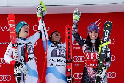La suiza Flury gana el supergigante de Saint-Moritz La suiza Flury gana el supergigante de Saint-Moritz