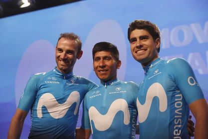 Movistar se presenta con tres "gallos" y el sueño del Tour de Francia Movistar se presenta con tres "gallos" y el sueño del Tour de Francia