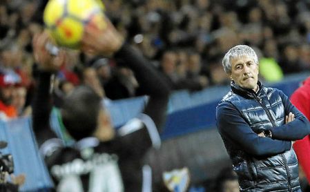 Setién: "No voy a hablar de Europa porque es de chiste" Setién: "No voy a hablar de Europa porque es de chiste"