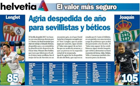 Agria despedida de año para sevillistas y béticos Agria despedida de año para sevillistas y béticos