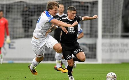 Sander Berge, en un partido con el Genk. Sander Berge, en un partido con el Genk.
