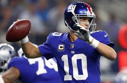 18-10. Manning jugó lo que pudo ser su último partido para los Giants 18-10. Manning jugó lo que pudo ser su último partido para los Giants