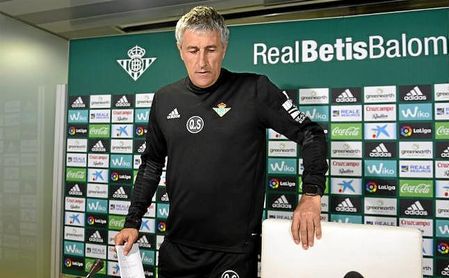 Setién: "El partido contra el Barça va a ser muy entretenido" Setién: "El partido contra el Barça va a ser muy entretenido"