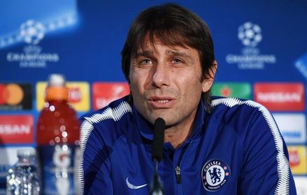 Antonio Conte, entrenador del Chelsea en rueda de prensa. Antonio Conte, entrenador del Chelsea en rueda de prensa.