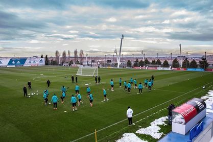 Zidane junta a todos sus jugadores disponibles con Marcelo en perfecto estado Zidane junta a todos sus jugadores disponibles con Marcelo en perfecto estado