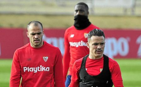 Roque Mesa, en la imagen durante el entrenamiento de ayer, afronta el sábado un partido muy especial. Roque Mesa, en la imagen durante el entrenamiento de ayer, afronta el sábado un partido muy especial.