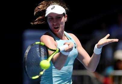 Konta cumple ante Pavlyuchenkova y Osaka sorprende a Mladenovic Konta cumple ante Pavlyuchenkova y Osaka sorprende a Mladenovic