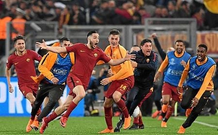 Manolas pasará a la historia por ser el jugador que metió a la AS Roma en las semifinales de la Champions. Manolas pasará a la historia por ser el jugador que metió a la AS Roma en las semifinales de la Champions.