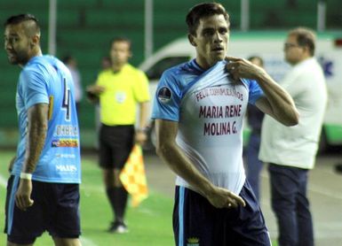 1-0. El Blooming da el primer golpe al Bahía en la Sudamericana 1-0. El Blooming da el primer golpe al Bahía en la Sudamericana
