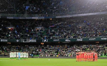 Imagen de la grada del Villamarín en el Betis-Real Sociedad. Imagen de la grada del Villamarín en el Betis-Real Sociedad.