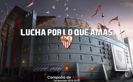 Imagen de la nueva campaña de abonados del Sevilla CF. Imagen de la nueva campaña de abonados del Sevilla CF.