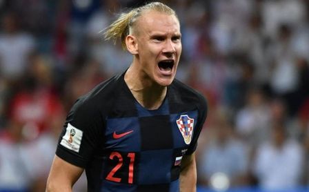 Domagoj Vida, que interesa a Liverpool y Sevilla, durante un partido con la selección croata. Domagoj Vida, que interesa a Liverpool y Sevilla, durante un partido con la selección croata.