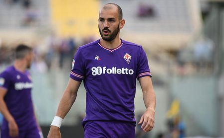 Saponara, durante un partido con la Fiorentina. Saponara, durante un partido con la Fiorentina.