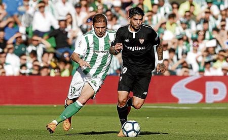Imagen del derbi del Benito Villamarín de la temporada pasada. Imagen del derbi del Benito Villamarín de la temporada pasada.