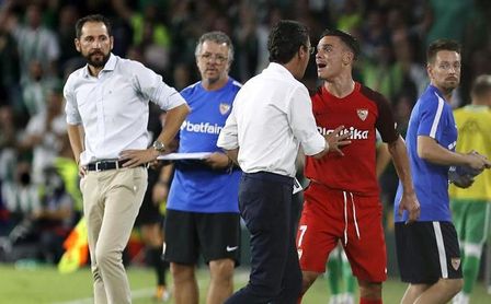 Pau López sobre su polémica acción con Roque Mesa: "Se pone en medio" Pau López sobre su polémica acción con Roque Mesa: "Se pone en medio"