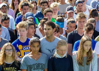 Nadal recuerda a las víctimas con un minuto de silencio en su academia Nadal recuerda a las víctimas con un minuto de silencio en su academia