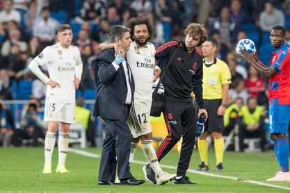 Marcelo se retira lesionado con molestias en el tobillo derecho Marcelo se retira lesionado con molestias en el tobillo derecho