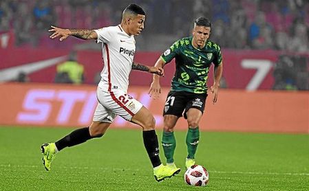 El brasileño Guilherme Arana, durante un partido de Copa del Rey. El brasileño Guilherme Arana, durante un partido de Copa del Rey.