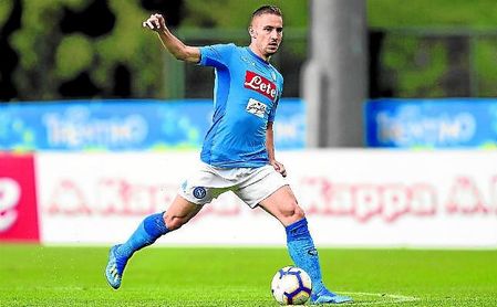 El croata Marko Rog, con el Nápoles. El croata Marko Rog, con el Nápoles.