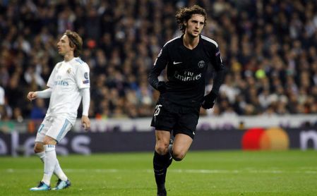 Rabiot, en un partido con el Paris Saint Germain. Rabiot, en un partido con el Paris Saint Germain.