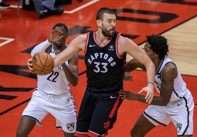 Marc Gasol: "Me he sentido muy confortable en mi debut en Toronto" Marc Gasol: "Me he sentido muy confortable en mi debut en Toronto"
