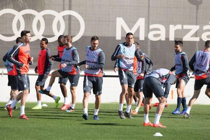 Pedraza se recupera del golpe en la rodilla y se entrena con normalidad Pedraza se recupera del golpe en la rodilla y se entrena con normalidad