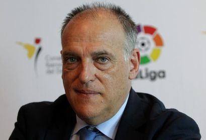 Tebas pide una unión de ligas nacionales contra la nueva Liga de Campeones Tebas pide una unión de ligas nacionales contra la nueva Liga de Campeones