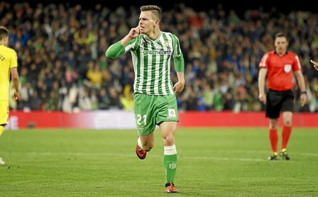 Lo Celso, celebrando un gol. Lo Celso, celebrando un gol.