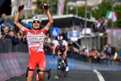 Fausto Masnada se reafirma en San Giovanni, Conti nueva maglia rosa Fausto Masnada se reafirma en San Giovanni, Conti nueva maglia rosa