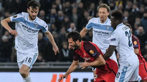 El Sevilla FC apeó a la Lazio de la Europa League. El Sevilla FC apeó a la Lazio de la Europa League.