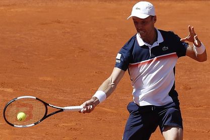 Roberto Bautista cae en Lyon Roberto Bautista cae en Lyon