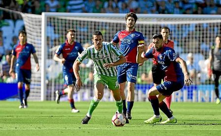 Imagen del Betis-Huesca en el que el conjunto bético ganó por 2-1. Imagen del Betis-Huesca en el que el conjunto bético ganó por 2-1.