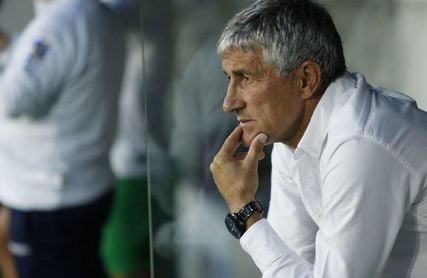 Setién, durante su etapa como entrenador del Betis. Setién, durante su etapa como entrenador del Betis.