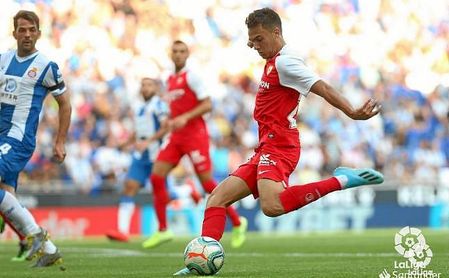 Sergio Reguilón, en un lance del partido ante el Espanyol. Sergio Reguilón, en un lance del partido ante el Espanyol.