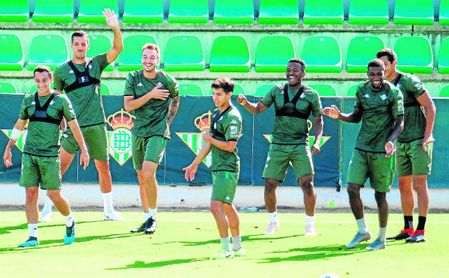 Entrenamiento del Betis. Entrenamiento del Betis.