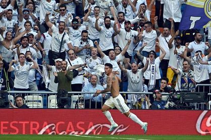 James vuelve a marcar con el Madrid 882 días después James vuelve a marcar con el Madrid 882 días después