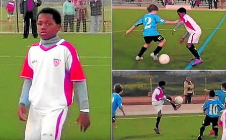 Ernesto Chao se llevó a Ansu Fati de la Escuela Peloteros al Sevilla, donde militó en alevines. Ernesto Chao se llevó a Ansu Fati de la Escuela Peloteros al Sevilla, donde militó en alevines.