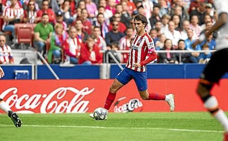 Joao Félix, en un lance del partido ante el Valencia. Joao Félix, en un lance del partido ante el Valencia.