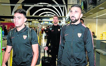 Dabbur, antes de partir a Luxemburgo con el Sevilla FC. Dabbur, antes de partir a Luxemburgo con el Sevilla FC.