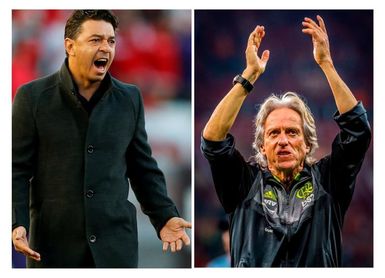 Gallardo contra Jorge Jesus, un duelo de maestros del fútbol de posesión Gallardo contra Jorge Jesus, un duelo de maestros del fútbol de posesión