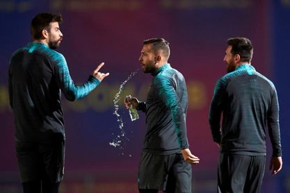 Semedo y Jordi Alba empiezan a trabajar con el equipo Semedo y Jordi Alba empiezan a trabajar con el equipo